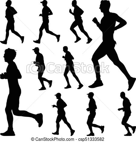 450x470 Collection Of 'runner Silhouette Vector Free' Download More Than