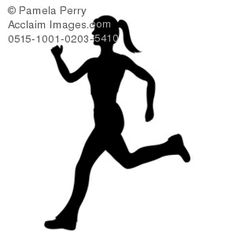 236x236 Female Runner Clipart