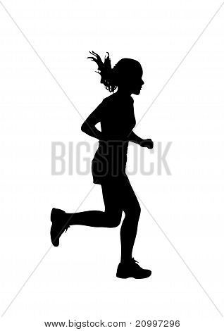 Female Track Runner Clip Art Runner Silhouette Stock Vector 318x470 Female Track Runner Clip Art Runner Silhouette Stock Vector
