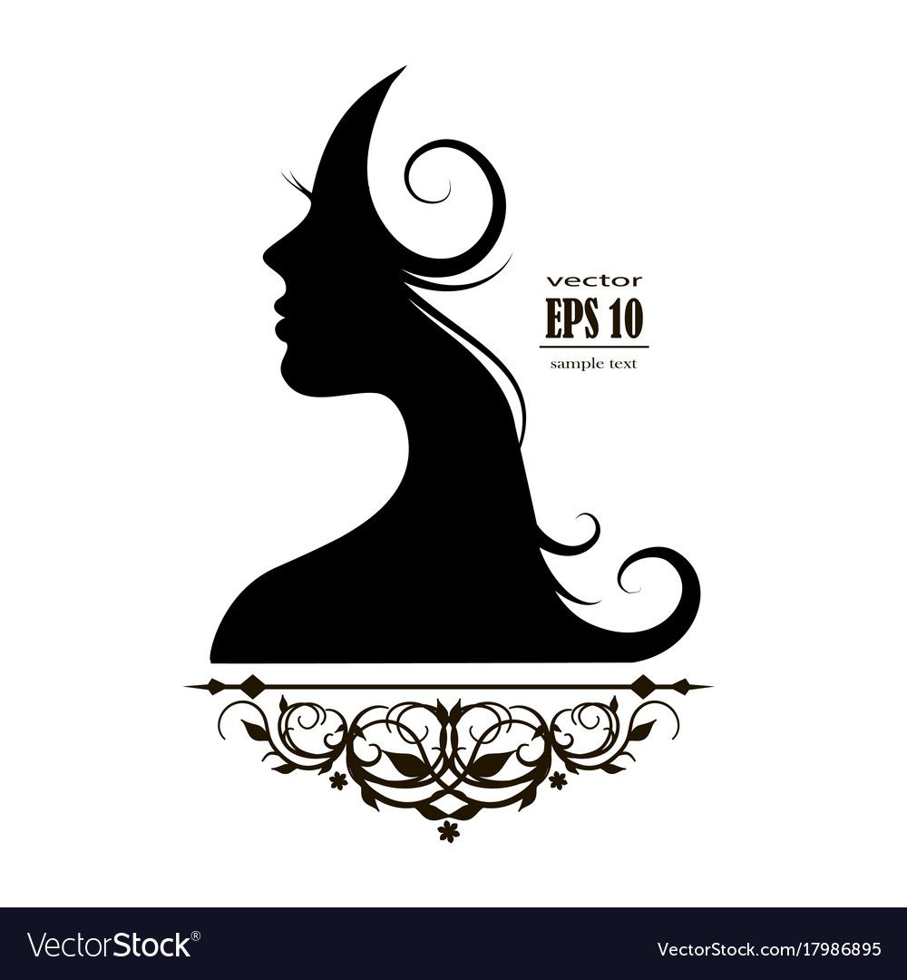 1000x1080 Beautiful Female Silhouette Profile Royalty Free Vector Download