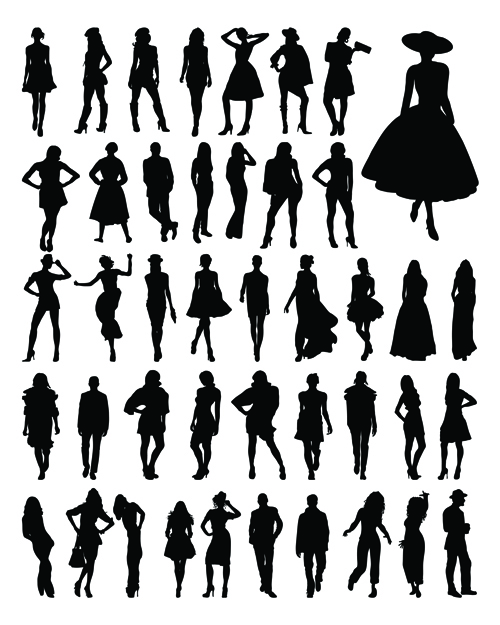 500x625 Silhouette Woman Vector Free