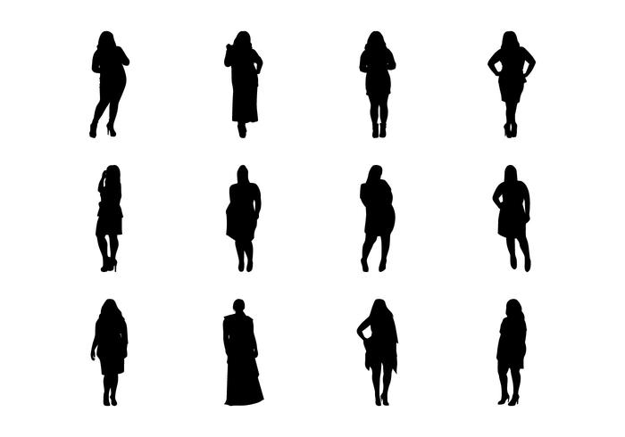 700x490 Women Silhouette Vector