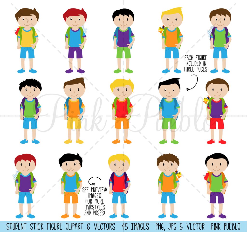 1024x960 Huge Pack Of Female Student Clipart And Vectors Pinkpueblo