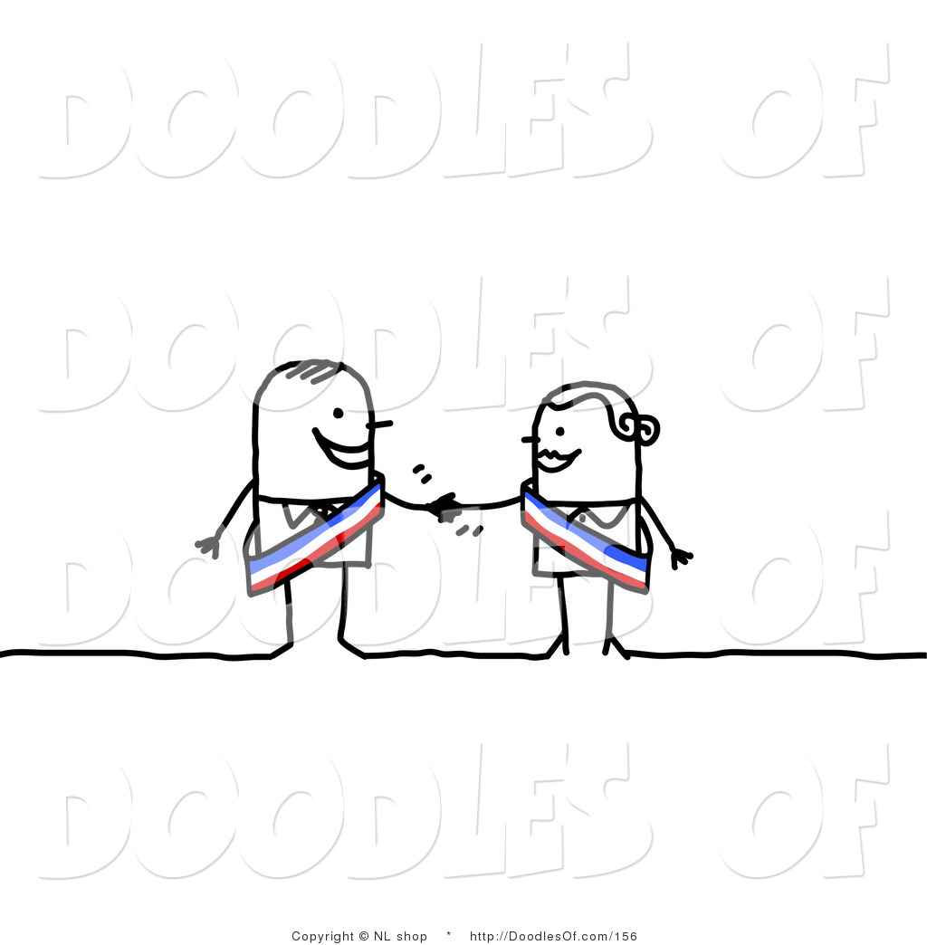 1024x1044 Vector Clipart Of A Stick Figure Person Business Man Shaking Hands