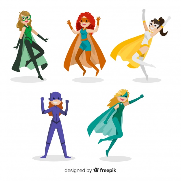 Female Superhero Vector At Collection Of Female Superhero Vector Free For 