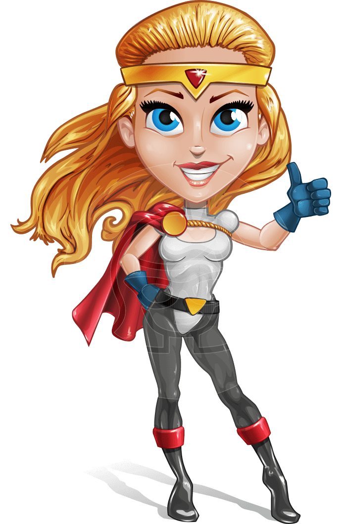 Female Superhero Cartoon Vector Character Aka Starshine Megagirl 691x1060 Female Superhero Cartoon Vector Character Aka Starshine Megagirl