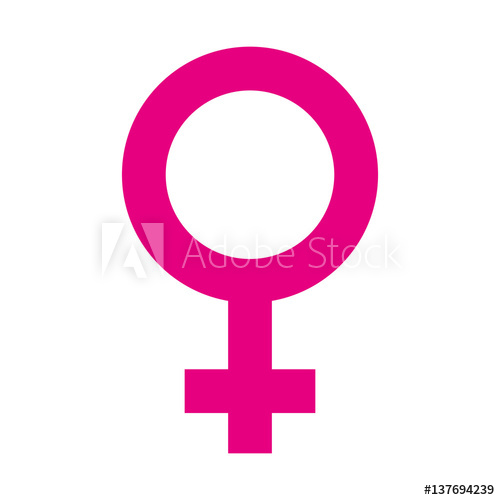 500x500 Female Symbol Isolated Icon Vector Illustration Design