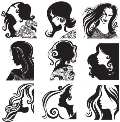 416x425 Female Head Pattern Vector Free Vectors Ui Download