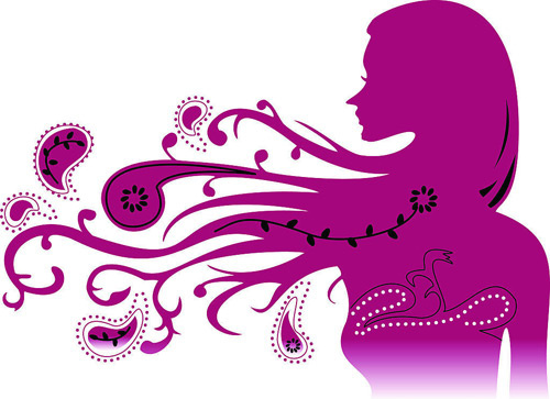 500x363 Female Silhouette Free Vector Download