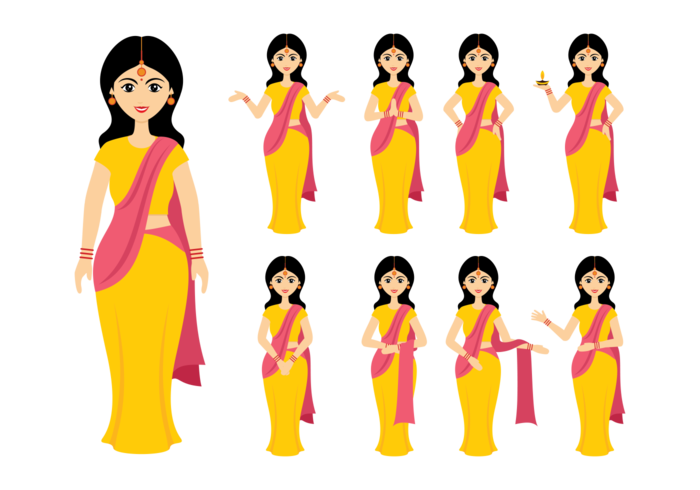 Indian Women Vector 700x490 Indian Women Vector