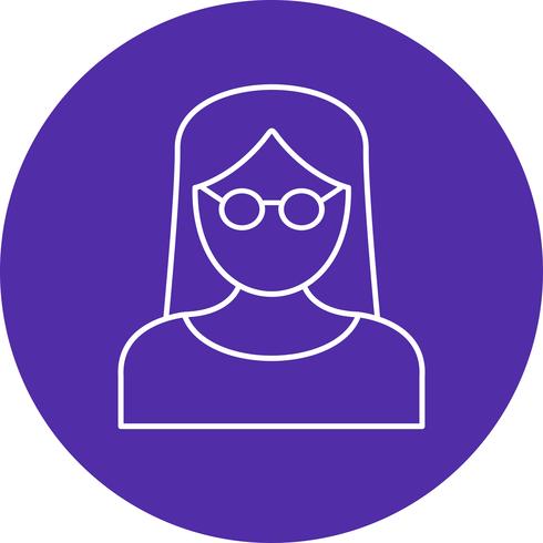 490x490 Female Scientist Vector Icon