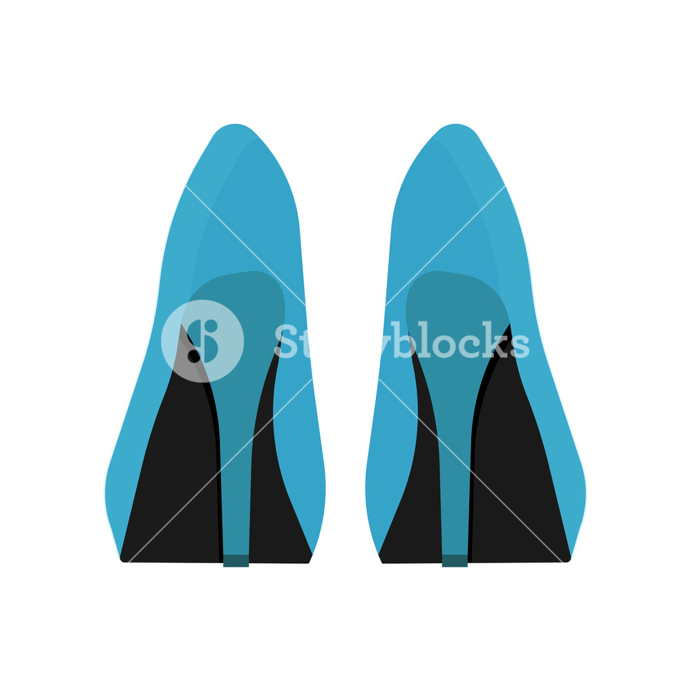 1000x1000 Woman Shoes Back View Vector Icon Fashion Female Beauty Boot Foot