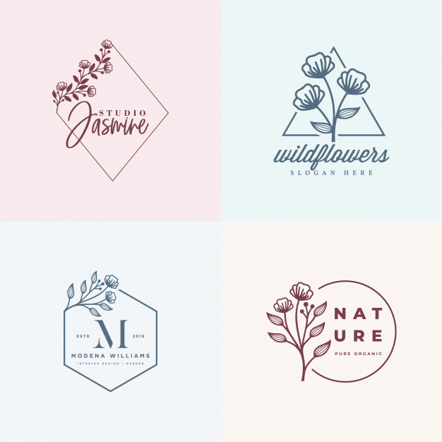 626x626 Feminine Logo Collections Template Vector Premium Download