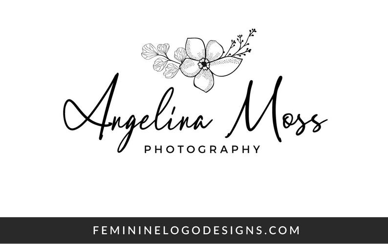 794x499 Floral Logo Design Feminine Logo Photography Logo Boutique Etsy