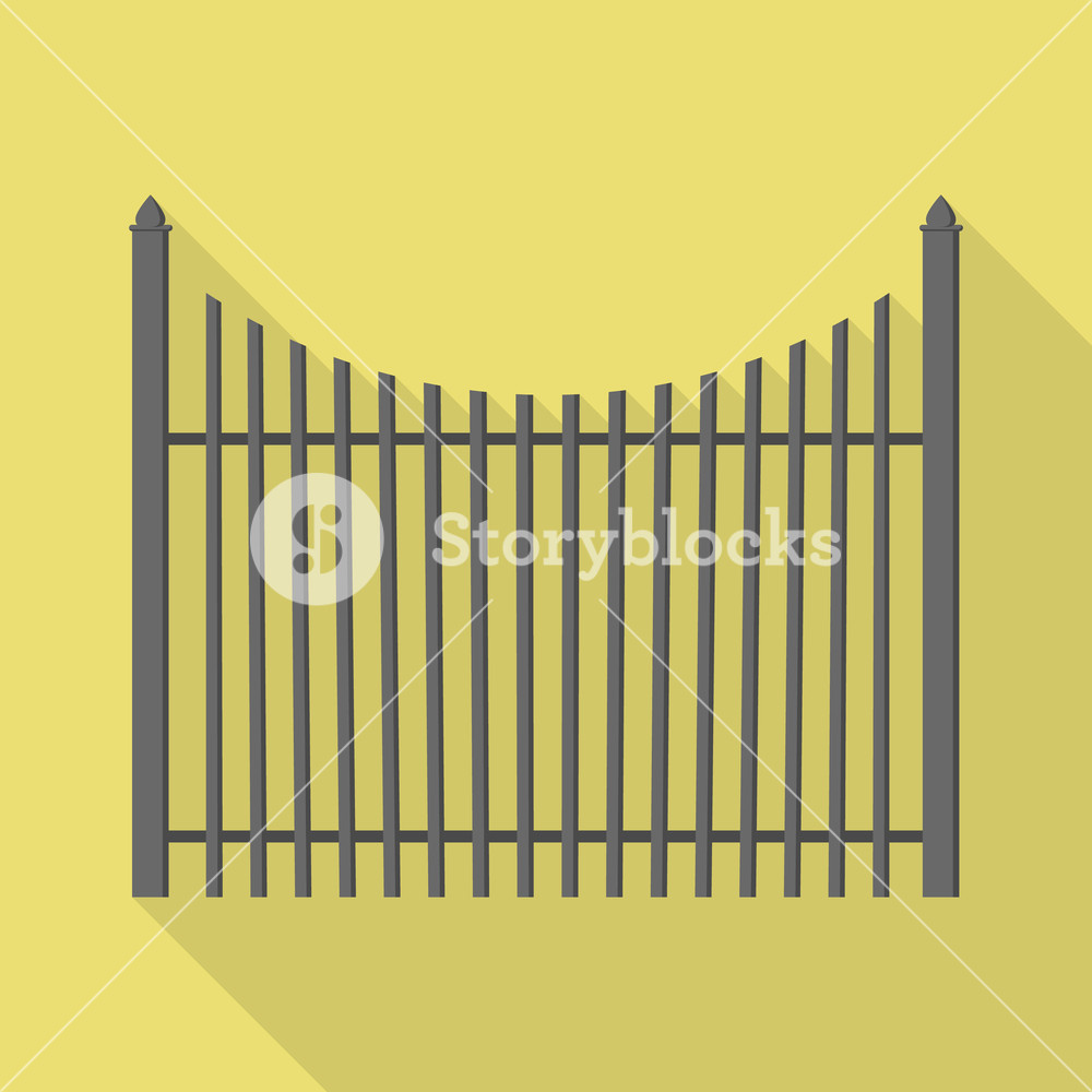 Metal New Fence Icon Flat Illustration Of Metal New Fence Vector 1000x1000 Metal New Fence Icon Flat Illustration Of Metal New Fence Vector