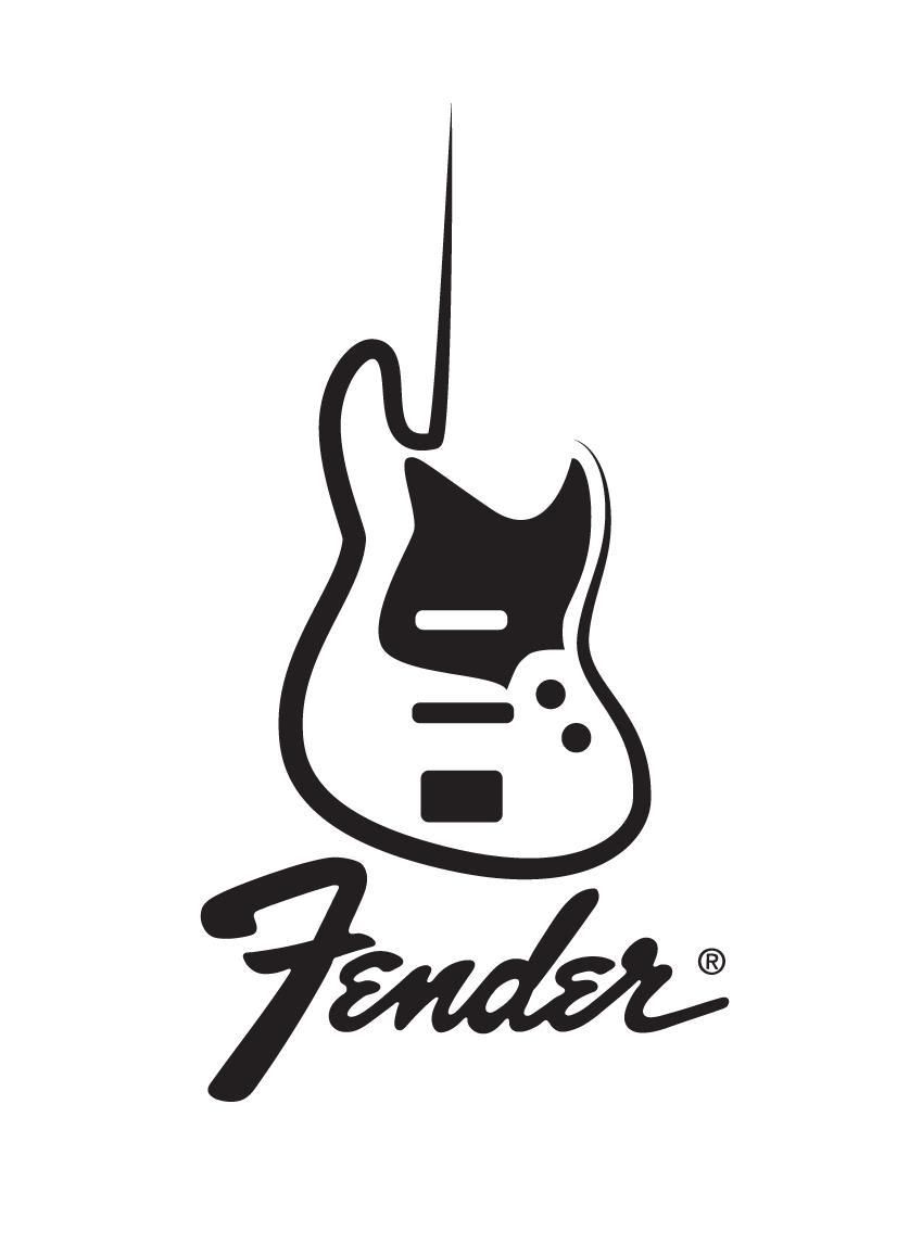 Fender логотип на гитаре