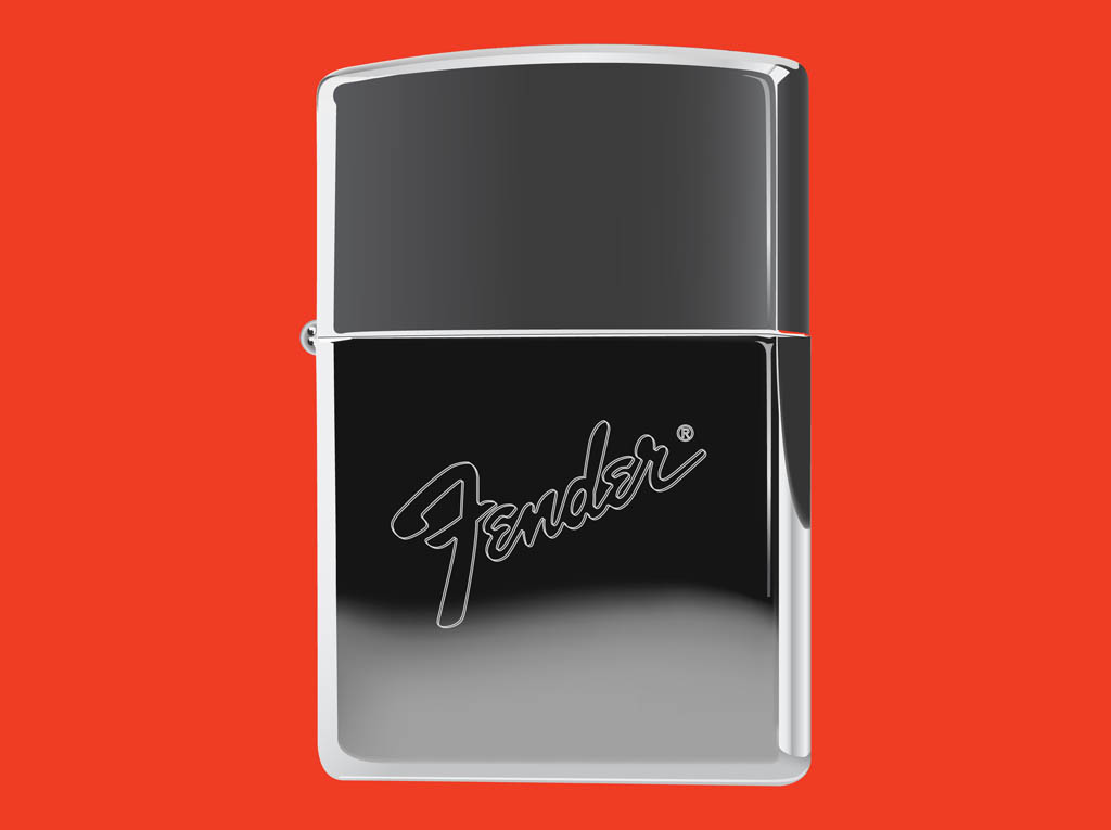 1024x765 Zippo Lighter With Fender Logo Vector Art Graphics