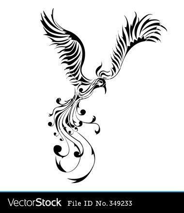 380x440 Phoenix Tattoos For Women Drawing Phoenix Tattoo Vector
