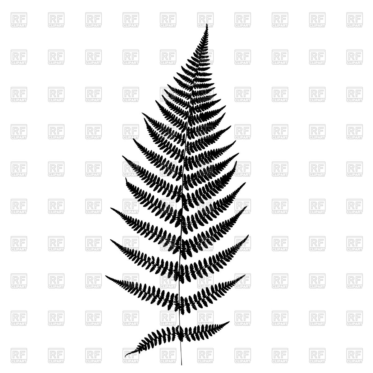 1200x1200 Fern Leaf Black Icon Vector Image Of Icons And Emblems