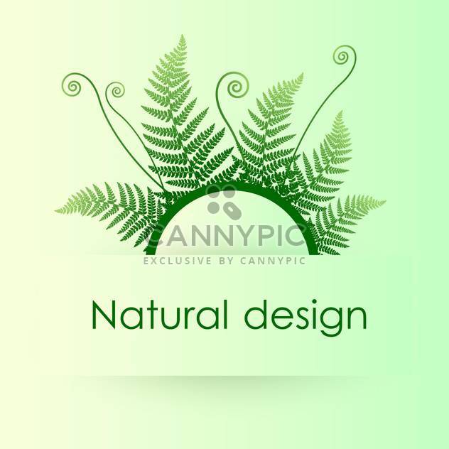 632x632 Vector Green Background With Fern Leafs Free Vector Download