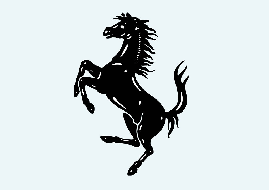 1024x724 Ferrari Horse Logo Vector Art Graphics