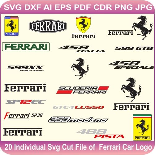 501x501 Ferrari Logos Ferrari Logos Vector Download