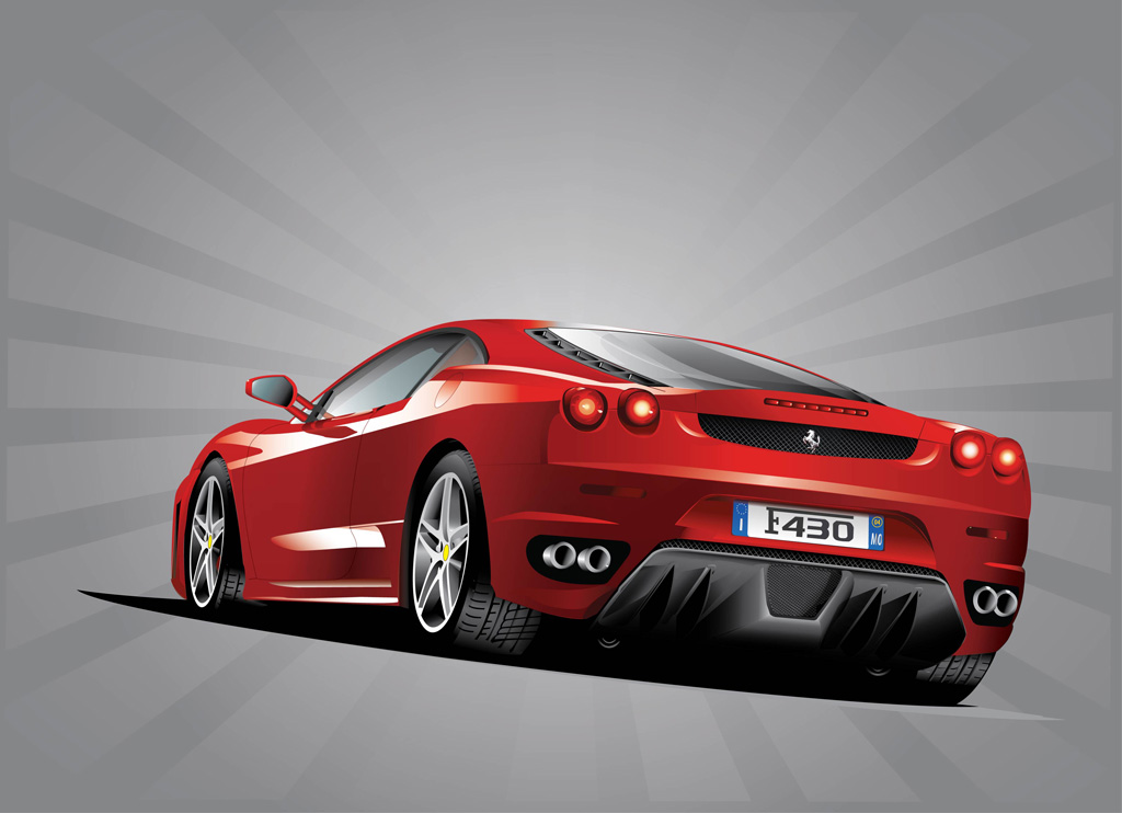 1024x742 Ferrari Vector Art Graphics