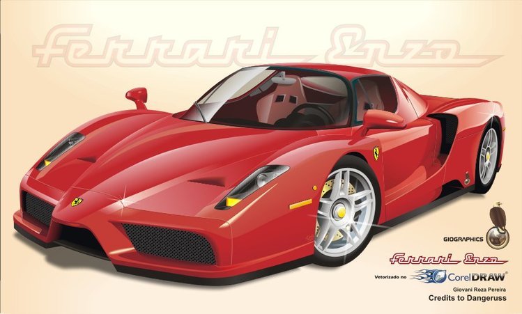 749x451 Free Red Ferrari Enzo, Free Files, Vectors Graphics