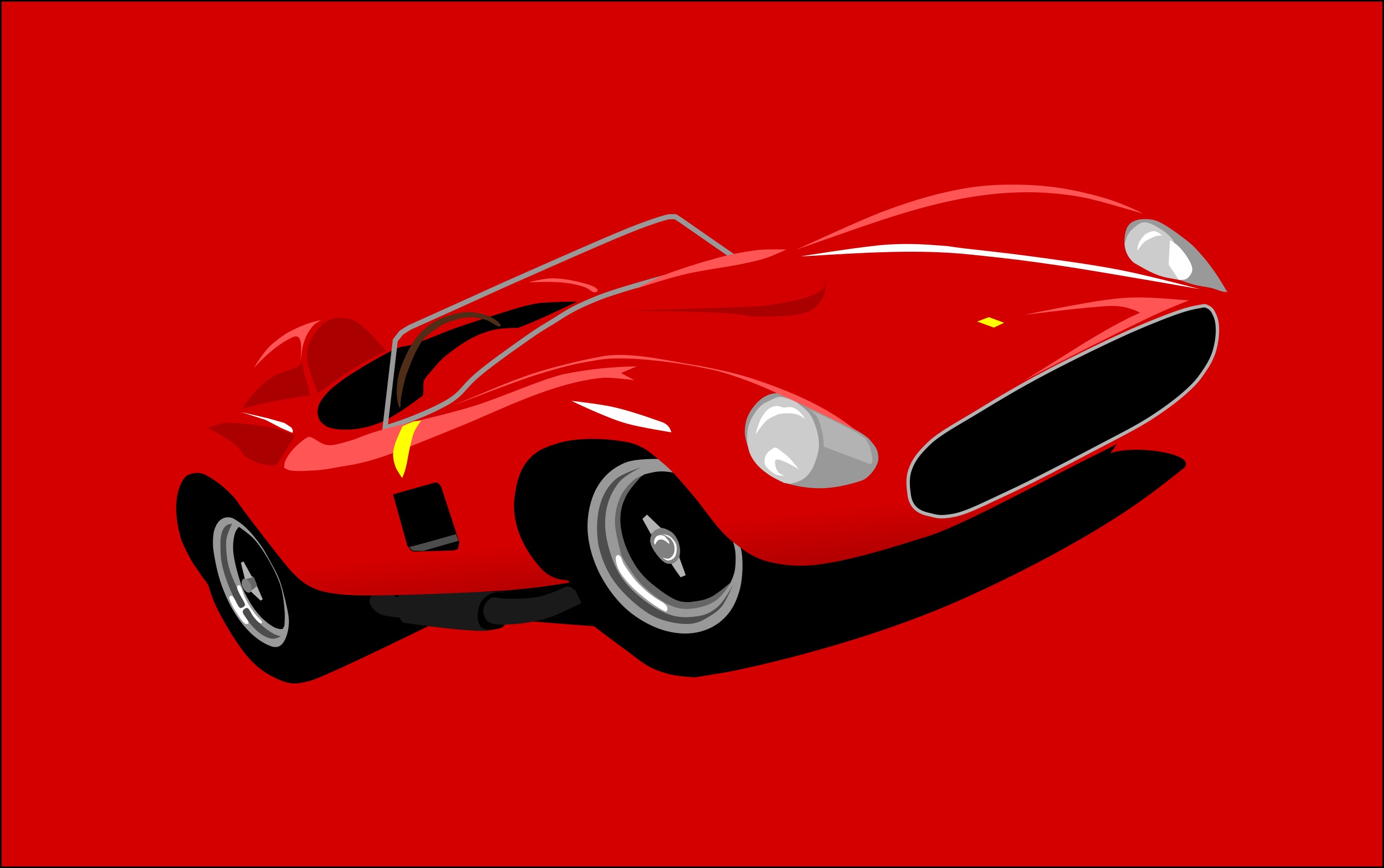 2721x1707 Vector Ferrari