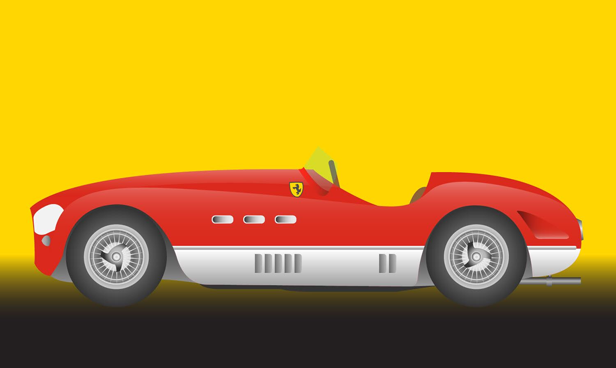 1200x718 Vector Ferrari Cars On Wacom Gallery
