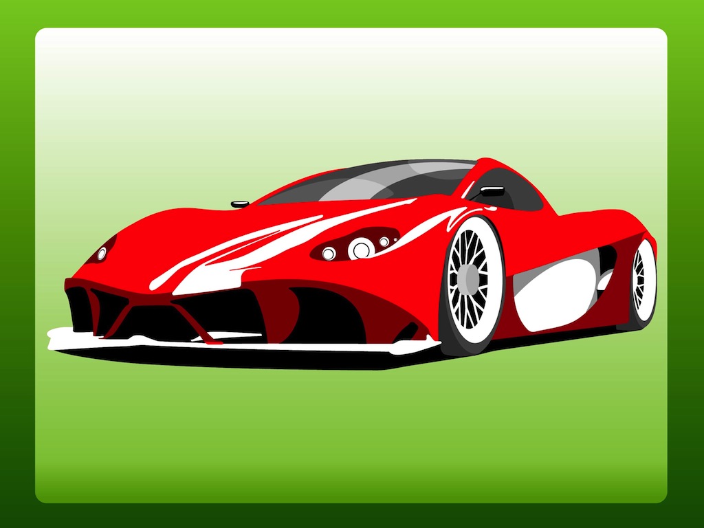 1024x768 Ferrari Berlinetta Vector Vector Art Graphics