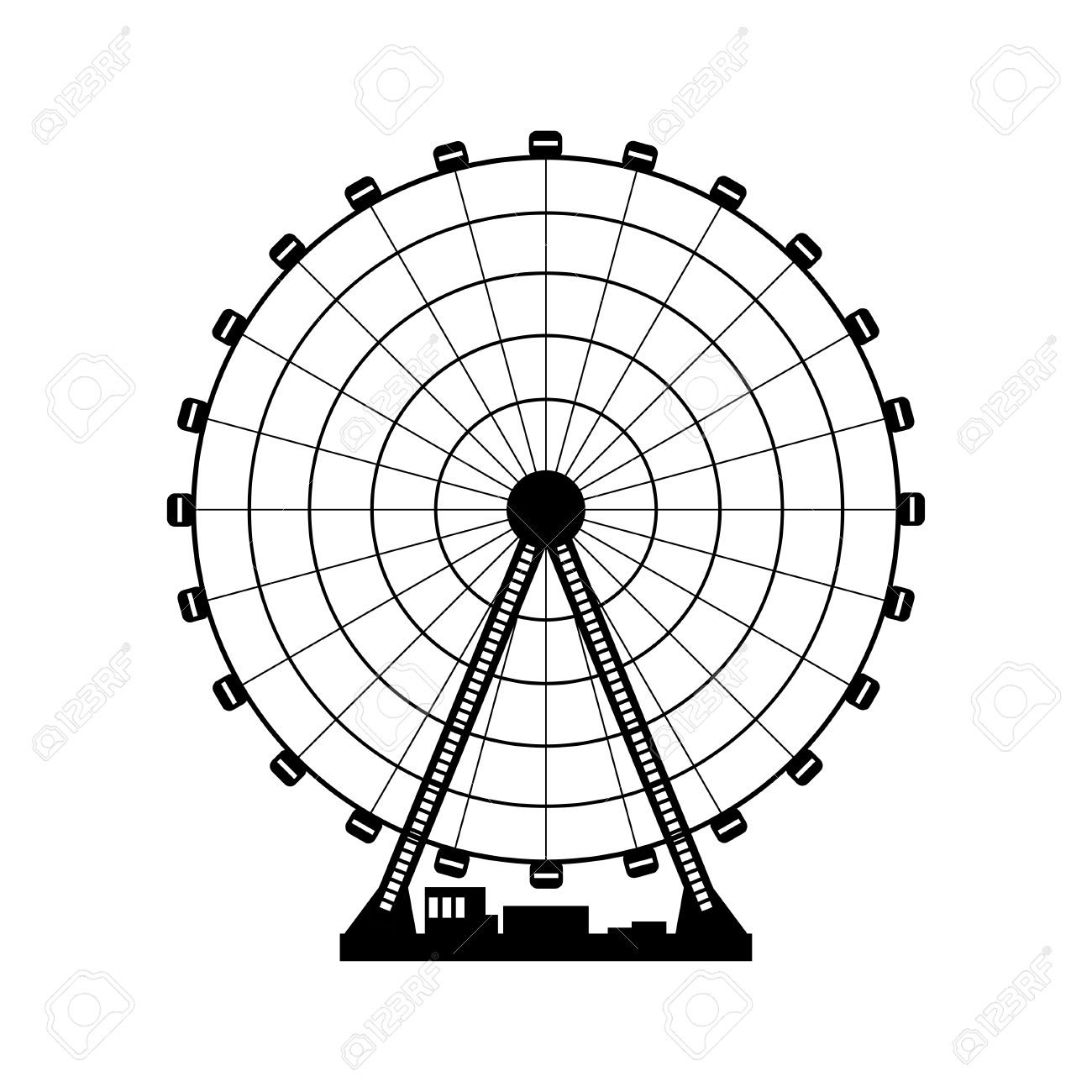 1300x1300 Ferris Clipart Vector Silhouette For Free Download And Use Images