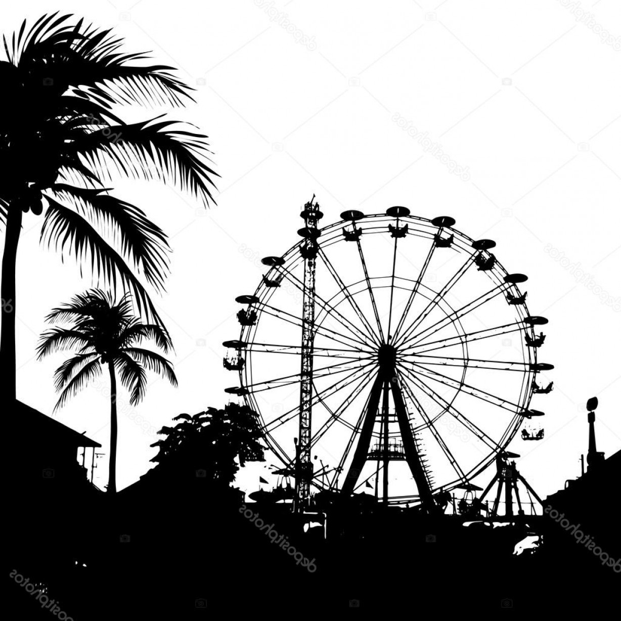 Ferris Wheel Vector Soidergi 1228x1228 Ferris Wheel Vector Soidergi