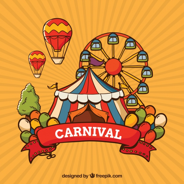 Carnival Background With Tent And Ferris Wheel Vector Free Download 626x626 Carnival Background With Tent And Ferris Wheel Vector Free Download
