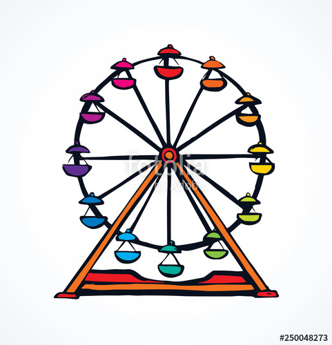 Ferris Wheel Vector Drawing Stock Image And Royalty Free Vector 481x500 Ferris Wheel Vector Drawing Stock Image And Royalty Free Vector