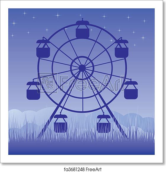 Free Art Print Of Ferris Wheel Vector Illustration Ferris Wheel 561x581 Free Art Print Of Ferris Wheel Vector Illustration Ferris Wheel
