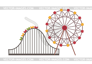 300x210 Ferris Wheel And Roller Coaster, Attraction