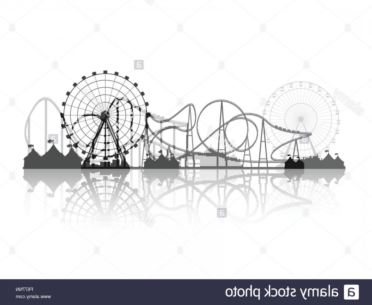 Stock Photo Vector Illustration Ferris Wheel Carnival Funfair 1560x1278 Stock Photo Vector Illustration Ferris Wheel Carnival Funfair