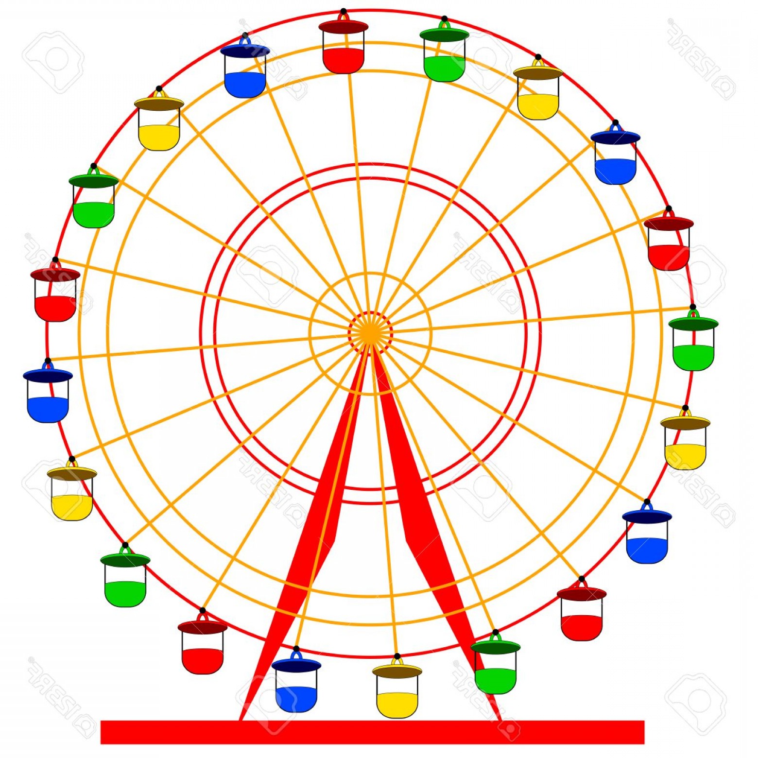 Ferris Wheel Vector Free at Vectorified.com | Collection of Ferris ...