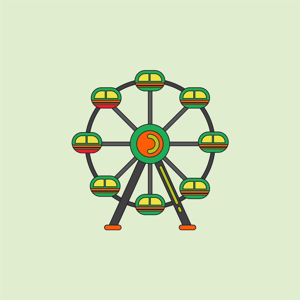 Ferris Wheel Icon Vector Free Graphics Uihere 1000x1000 Ferris Wheel Icon Vector Free Graphics Uihere