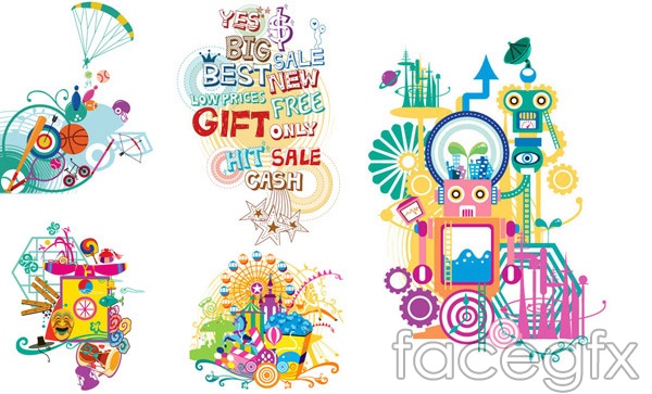 Ferris Wheel Parachute Vector Over Millions Vectors, Stock 600x363 Ferris Wheel Parachute Vector Over Millions Vectors, Stock