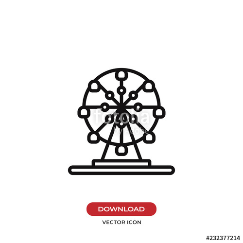 Ferris Wheel Vector Icon Stock Image And Royalty Free Vector 500x500 Ferris Wheel Vector Icon Stock Image And Royalty Free Vector