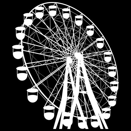 Silhouette Atraktsion Colorful Ferris Wheel Vector Illustration 450x450 Silhouette Atraktsion Colorful Ferris Wheel Vector Illustration