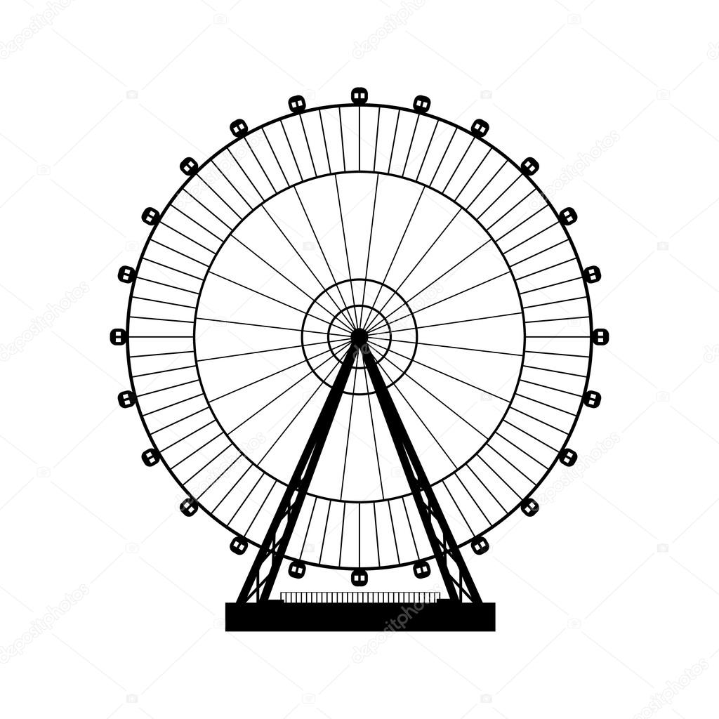 Download Free Png Vector Illustration Ferris Wheel Carnival 1024x1024 Download Free Png Vector Illustration Ferris Wheel Carnival