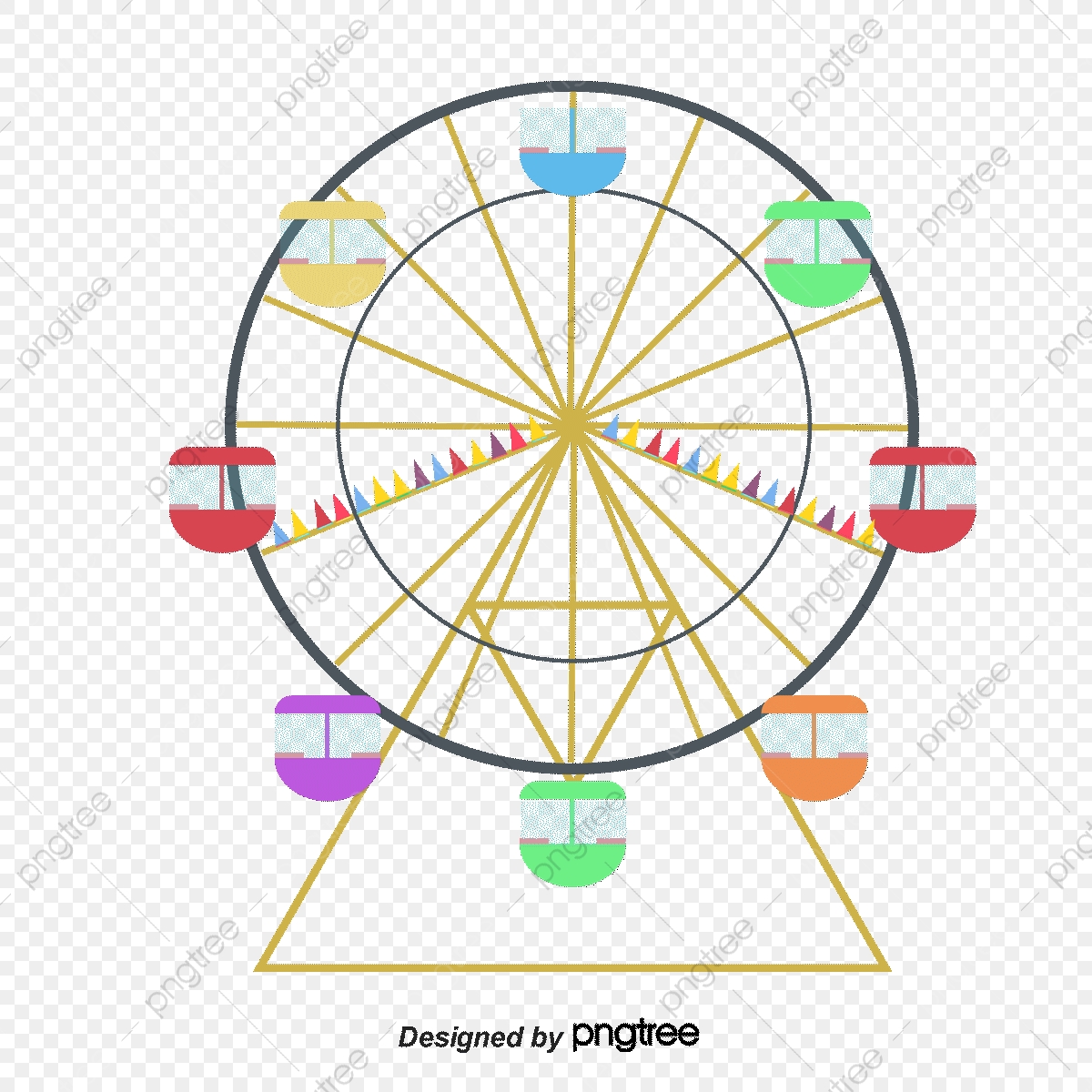 Vector Cartoon Creative Ferris Wheel, Cartoon Vector, Wheel Vector 1200x1200 Vector Cartoon Creative Ferris Wheel, Cartoon Vector, Wheel Vector
