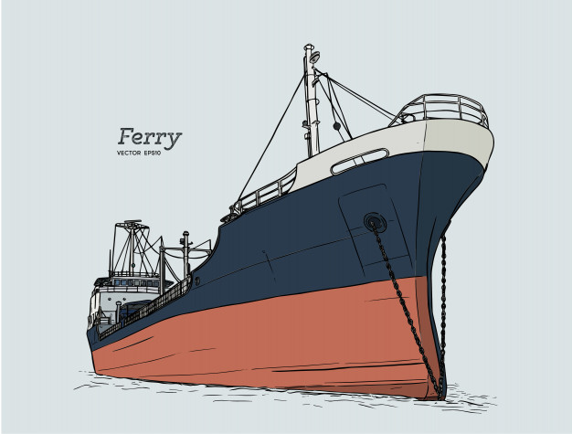 626x475 Ferry Boat Vector Premium Download