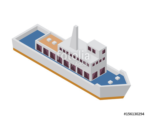500x400 Modern Sea Transportation Illustration Asset
