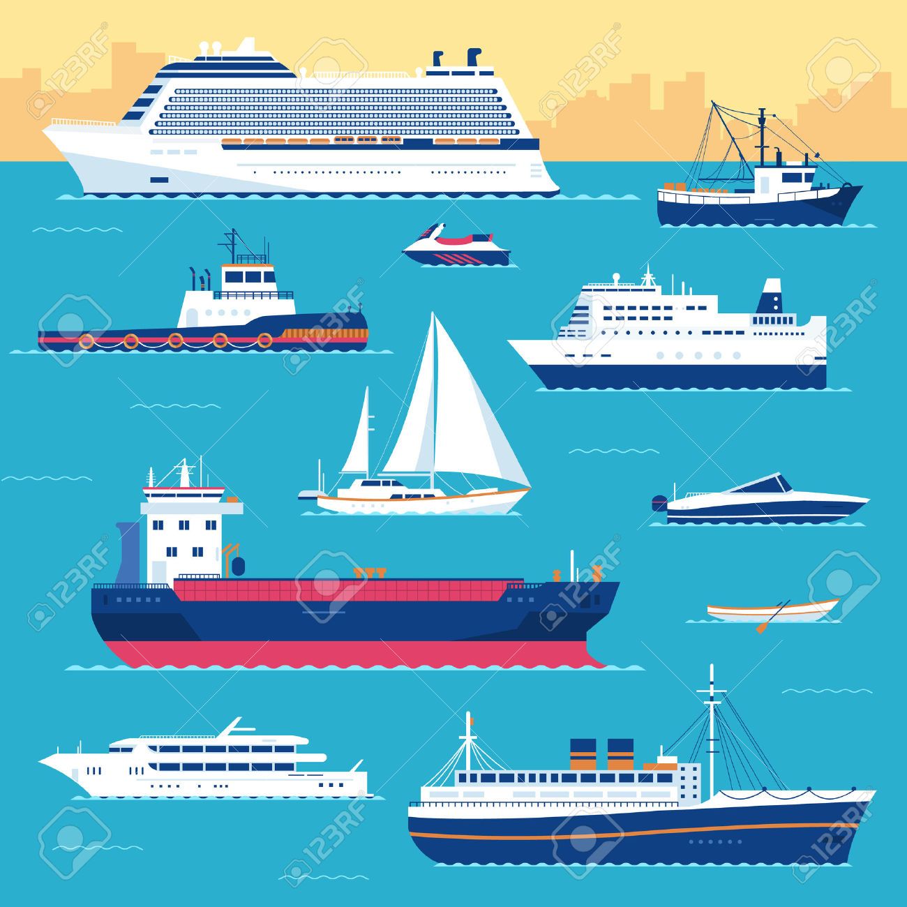 Ferry Boat Vector at Vectorified.com | Collection of Ferry Boat Vector ...