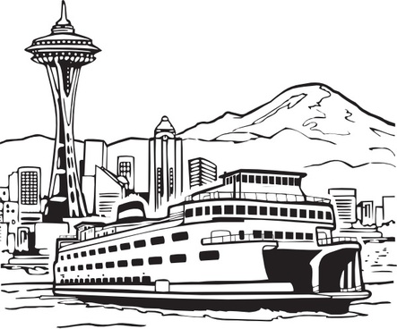 443x368 Ferry Vector Free Vector Download