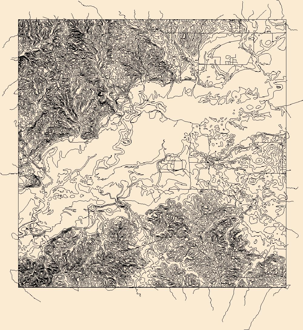 1000x1090 Usgs Topo Map Vector Data